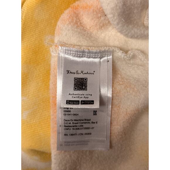 Deus Ex Machina Sweatshirt Small Mens Tie Dye Flex Pullover Hoodie - Picture 9 of 10